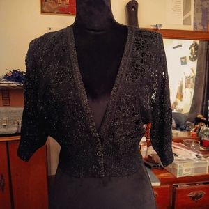 NWT Apt 9 sparkly sequin cropped cardigan shrug